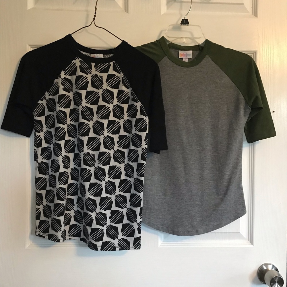 Two kid LuLaRoe Randy shirt size 10